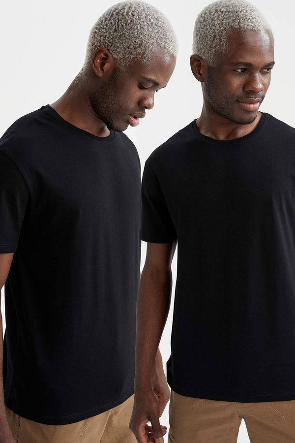 DEFACTO DEFACTO Regular Fit Short Sleeve Crew Neck T-Shirt (2 Pack)