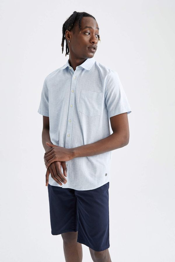 DEFACTO DEFACTO Regular Fit Short Sleeve One Side Pocket Shirt