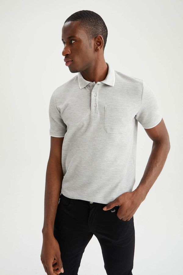 DEFACTO DEFACTO Regular Fit Short Sleeve Stripe Detail T-Shirt