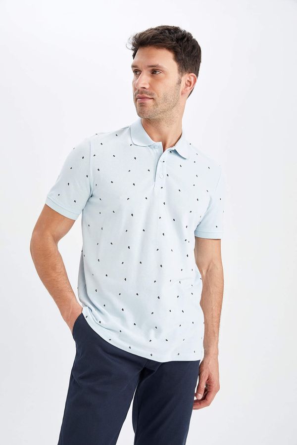 DEFACTO DEFACTO Regular Fit Shot Sleeve Polka Dot Print T-Shirt