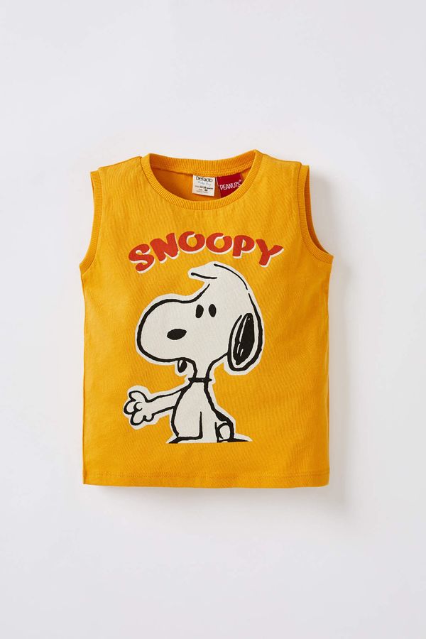 DEFACTO DEFACTO Regular Fit Sleeveless Snoopy Printed Vest