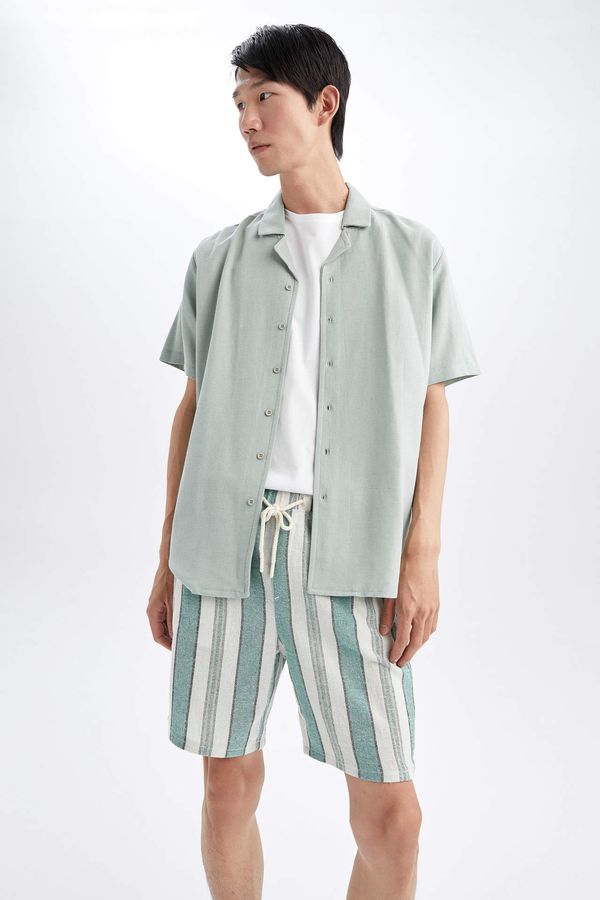 DEFACTO DEFACTO Regular Fit Striped Bermuda