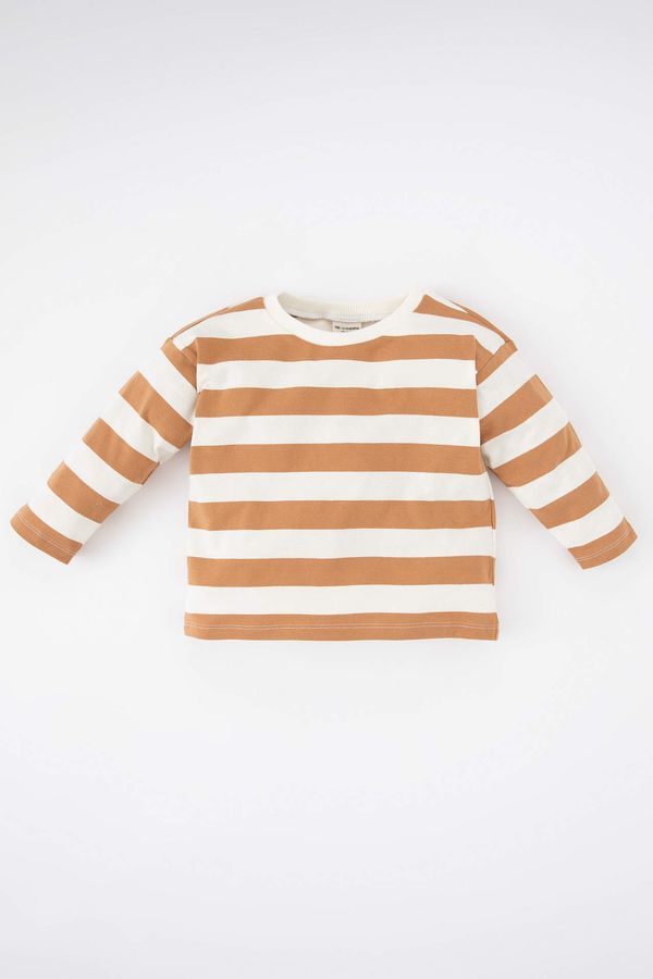 DEFACTO DEFACTO Regular Fit Striped Long Sleeve T-Shirt