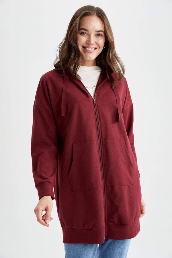 DEFACTO DEFACTO Regular Fit Sweatshirt Fabric Long Sleeve Tunic