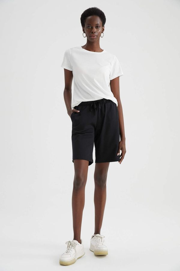 DEFACTO DEFACTO Regular Tie Waist Reversible Bermuda Shorts