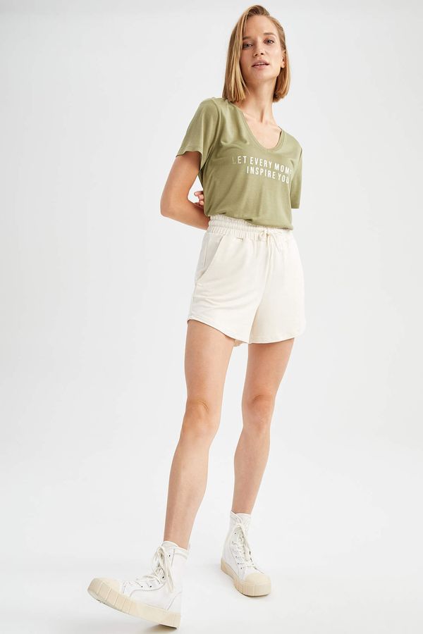 DEFACTO DEFACTO Relax Fit Knitted Mini Short