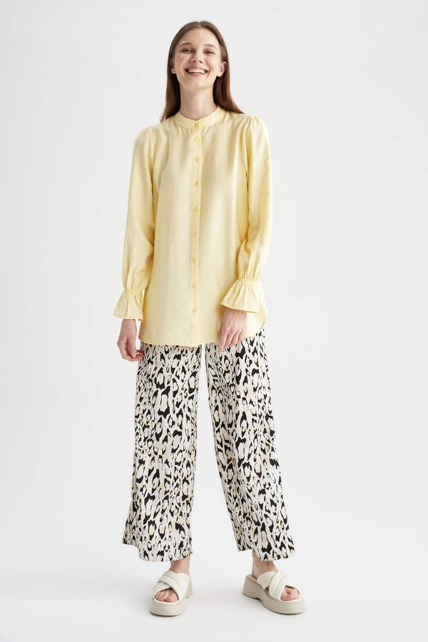 DEFACTO DEFACTO Relax Fit Leopard Print Ankle Culottes