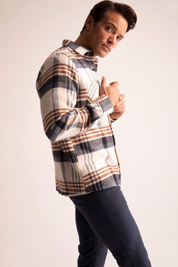 DEFACTO DEFACTO Relax Fit Plaid Long Sleeve Shirt