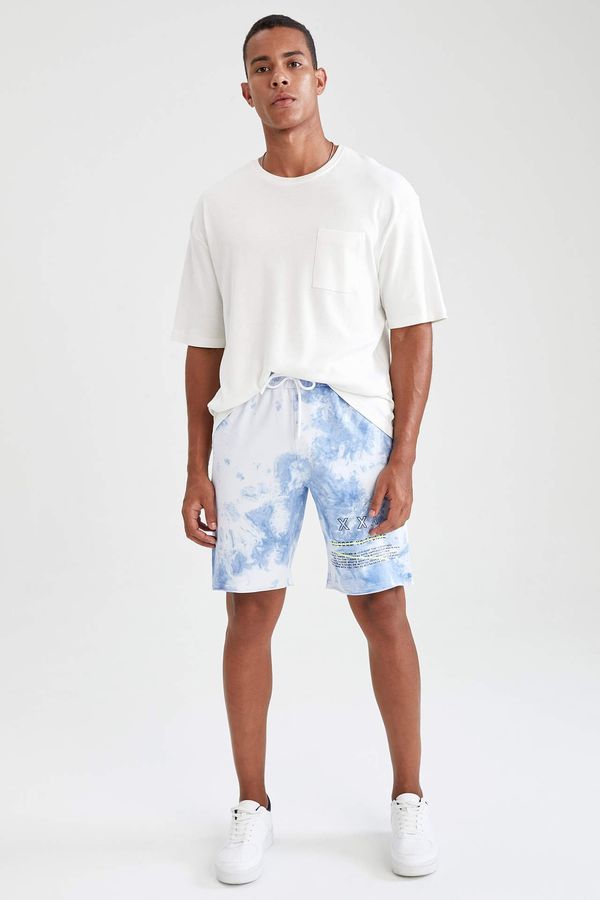 DEFACTO DEFACTO Relax Fit Tie-Dye Patterned Shorts