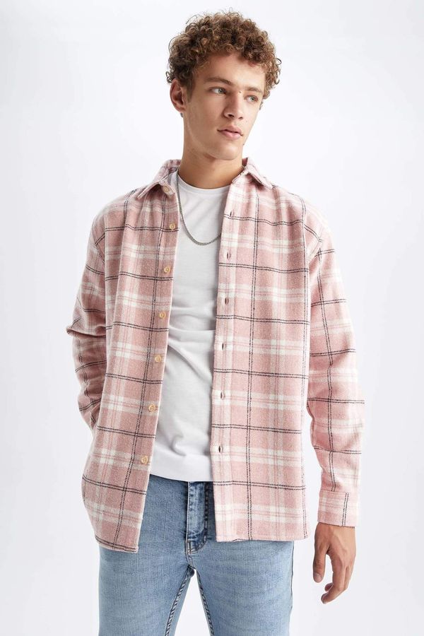 DEFACTO DEFACTO Relax Fit Woodcutter Plaid Long Sleeve Shirt
