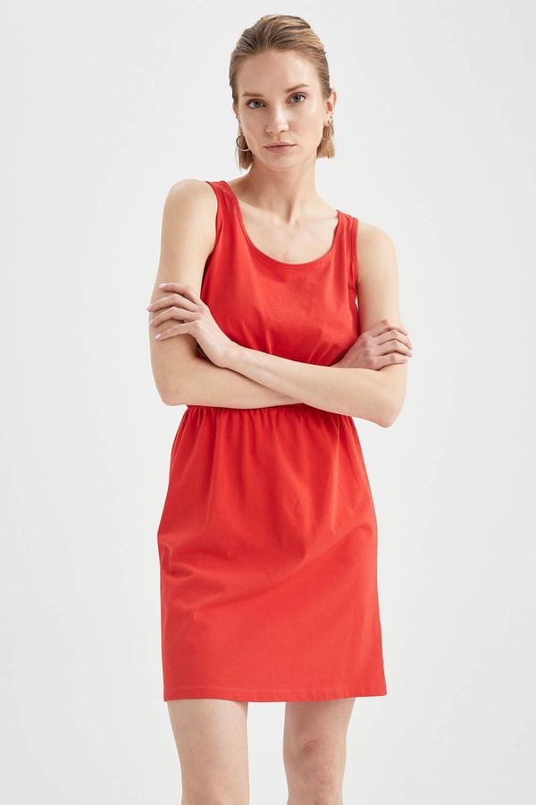 DEFACTO DEFACTO Relaxed Fit Basic Drawstring Dress