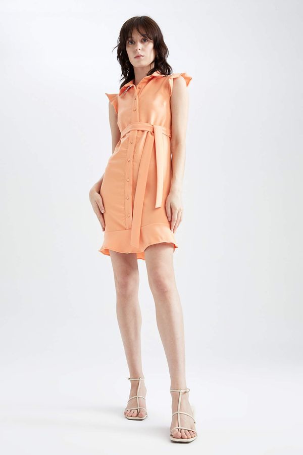 DEFACTO DEFACTO Short Sleeve Mini Short Sleeve Woven Dress