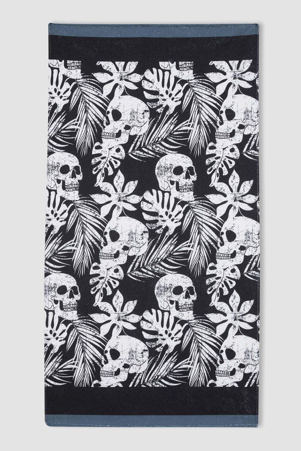 DEFACTO DEFACTO Skull Print Beach Towel