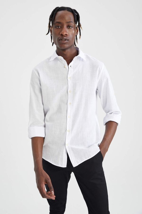 DEFACTO DEFACTO Slim Fit Basic Long Sleeve Shirt