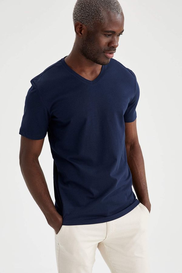 DEFACTO DEFACTO Slim Fit Basic V-Neck Short Sleeve T-Shirt