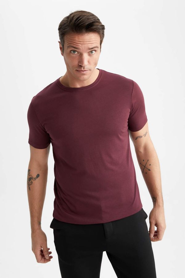 DEFACTO DEFACTO Slim Fit Crew Neck Premium Quality Basic T-Shirt