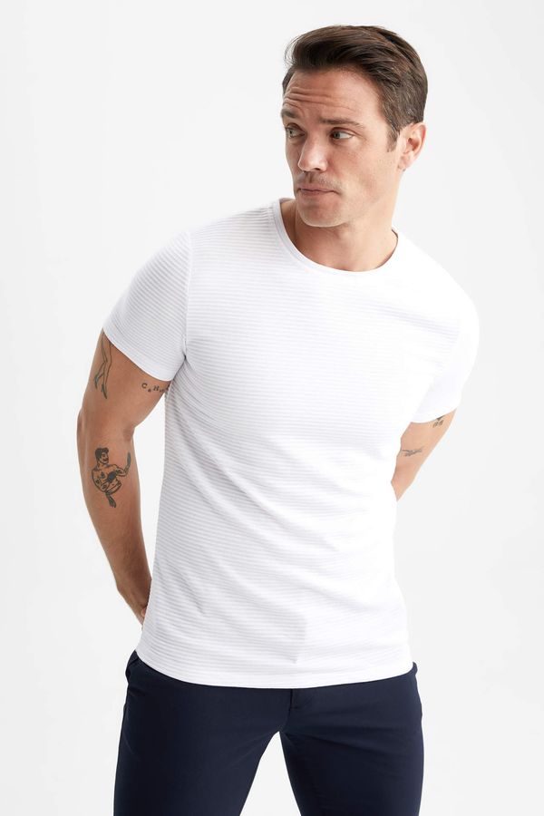 DEFACTO DEFACTO Slim Fit Crew Neck T-Shirt