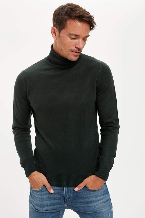 DEFACTO DEFACTO Slim Fit Half Turtle Neck Long Sleeve Tricot Pullover