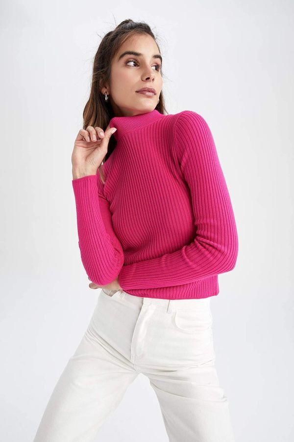 DEFACTO DEFACTO Slim Fit Half Turtleneck Ribana Pullover