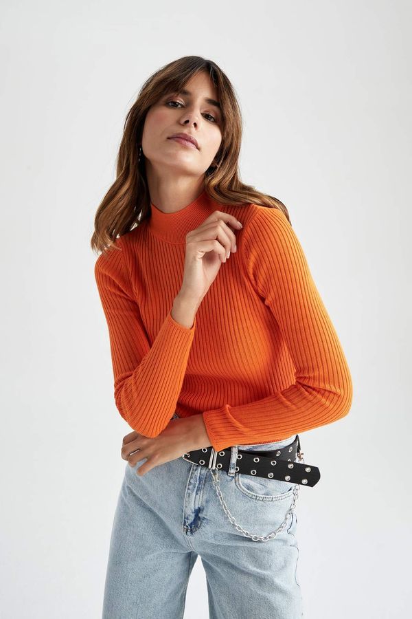 DEFACTO DEFACTO Slim Fit Half Turtleneck Ribana Pullover