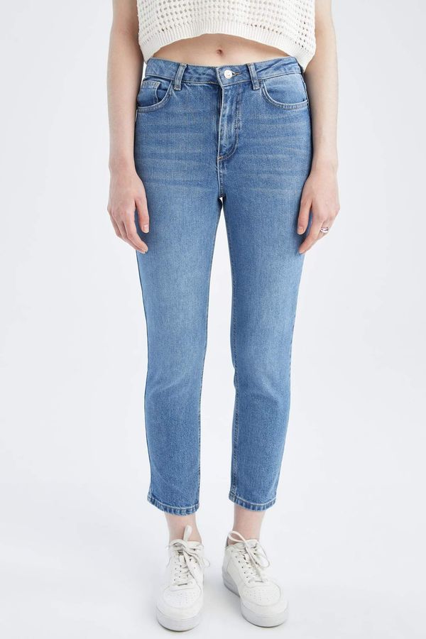 DEFACTO DEFACTO Slim Fit High Waisted Distressed Jeans