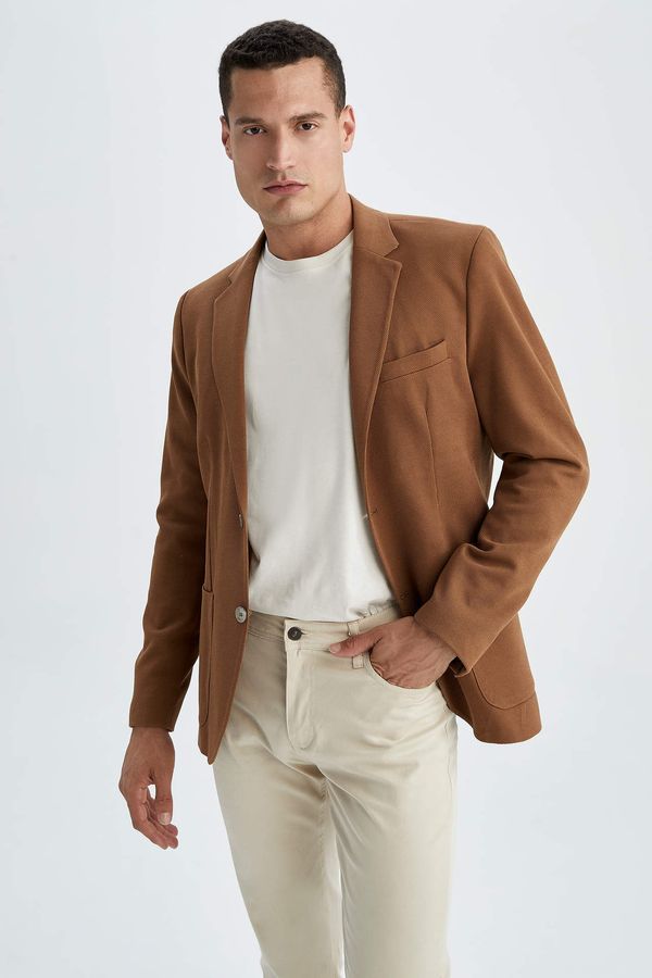 DEFACTO DEFACTO Slim Fit Lined Blazer