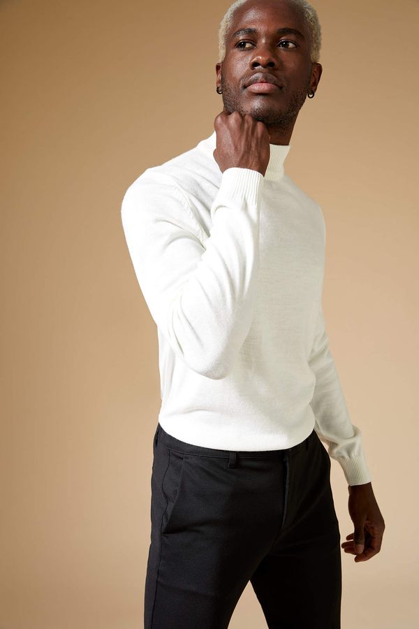 DEFACTO DEFACTO Slim Fit Long Sleeve Turtleneck Sweater