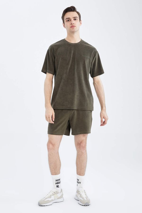 DEFACTO DEFACTO Slim Fit Pocket Detailed Cotton Combed Cotton Shorts