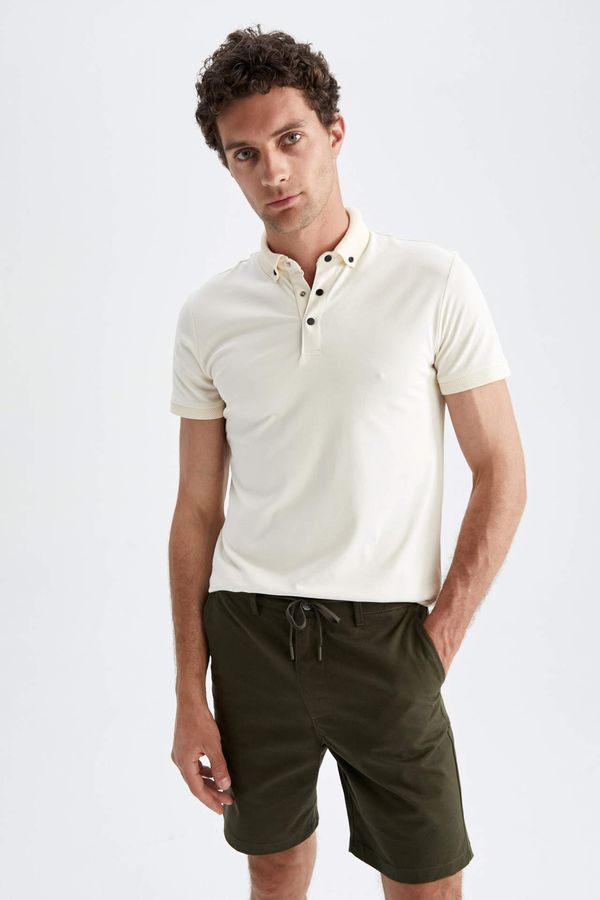 DEFACTO DEFACTO Slim Fit Polo Collar Pique Polo T-Shirt