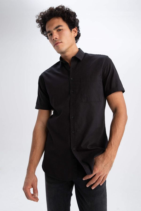 DEFACTO DEFACTO Slim Fit Polo Neck Short Sleeve Shirt