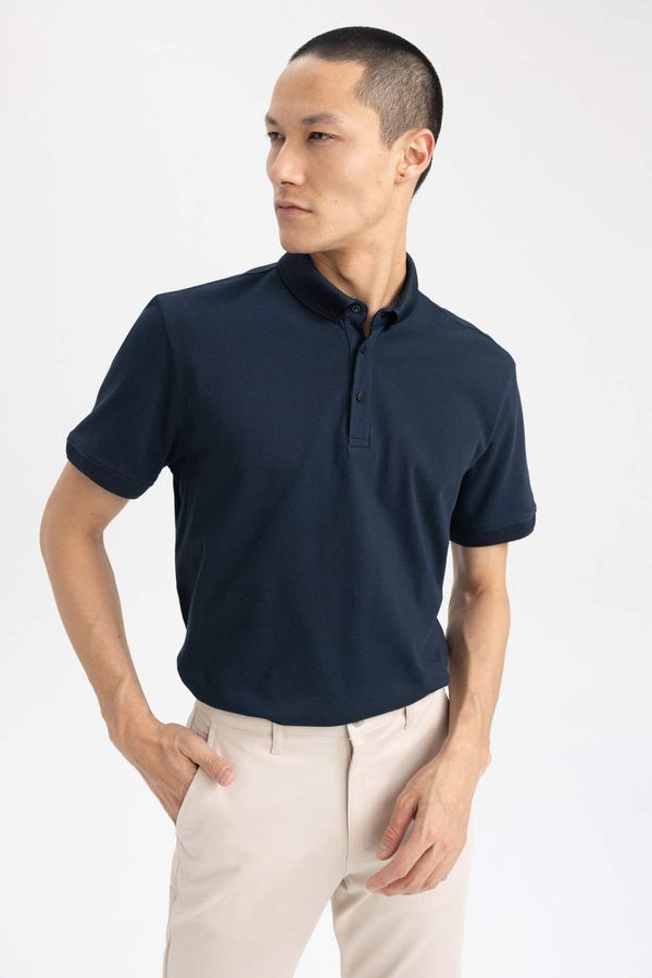 DEFACTO DEFACTO Slim Fit Polo Neck Short Sleeve T-Shirt
