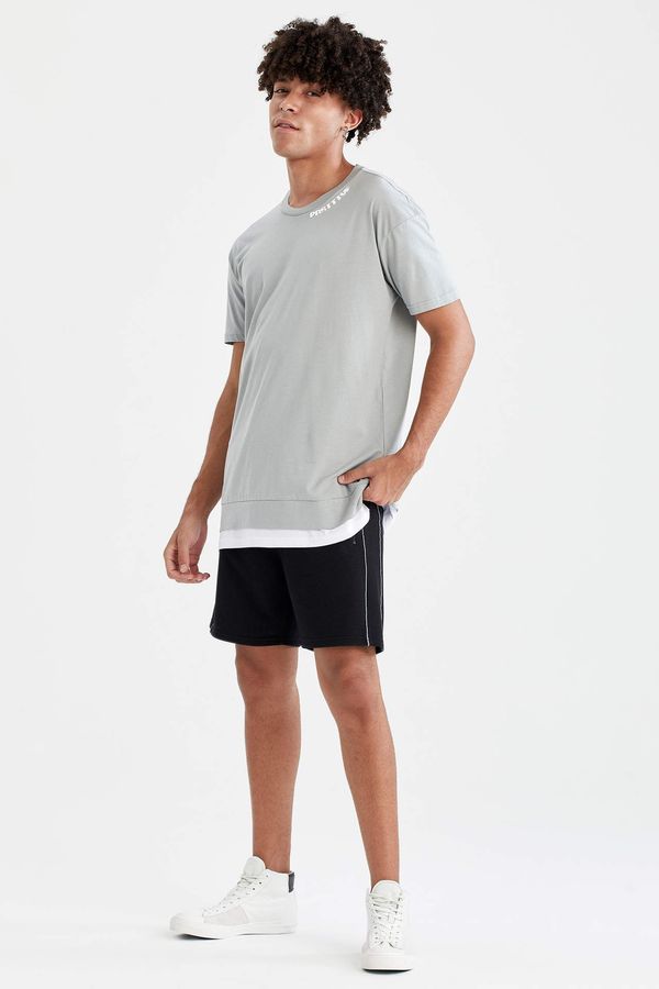DEFACTO DEFACTO Slim Fit Reflective Sports Shorts