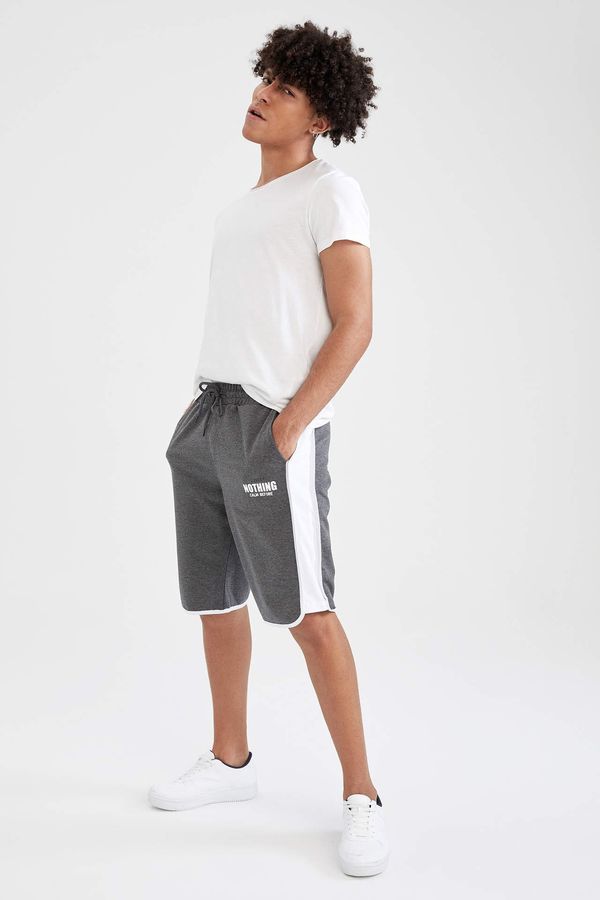 DEFACTO DEFACTO Slim Fit Side Striped Sports Shorts