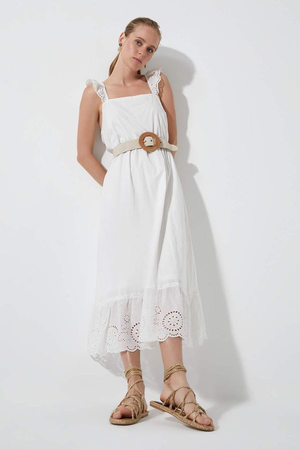 DEFACTO DEFACTO Square Neck Strappy Maxi Dress