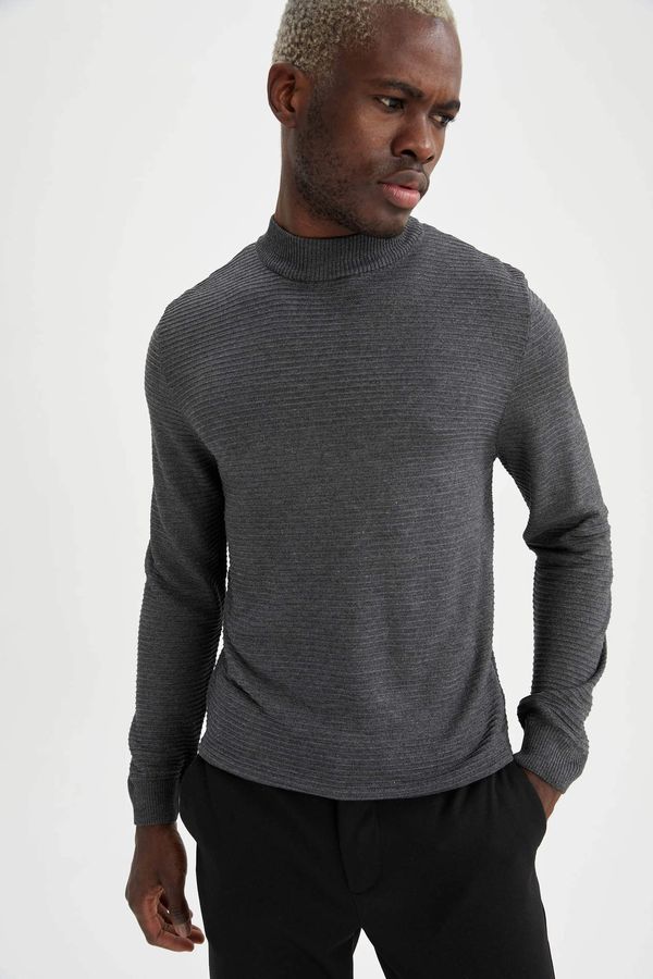 DEFACTO DEFACTO Standard Fit Long Sleeve Turtleneck Sweater