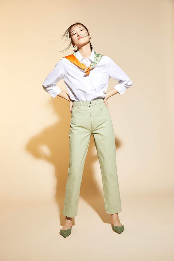 DEFACTO DEFACTO Straight Fit Ankle Trousers