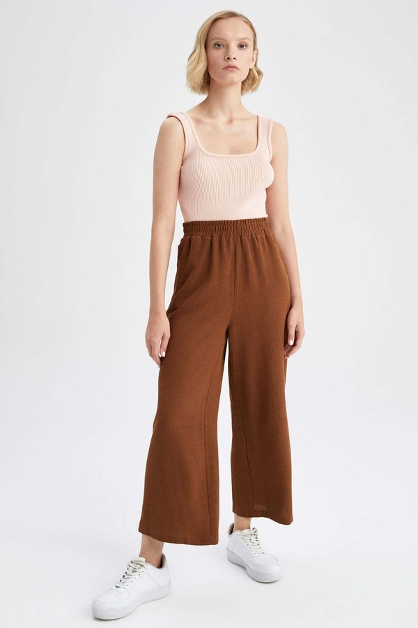 DEFACTO DEFACTO Straight Fit Wide Leg With Pockets Trousers