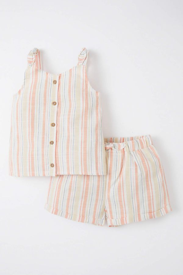 DEFACTO DEFACTO Striped Shirt And Shorts Set