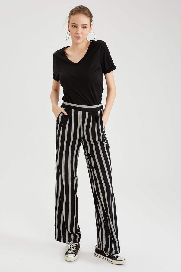 DEFACTO DEFACTO Striped Wide Leg Palazzo Trousers
