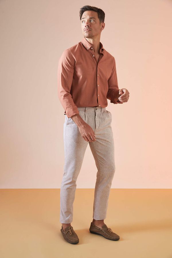 DEFACTO DEFACTO Tailored Fit Basic Chino Trousers