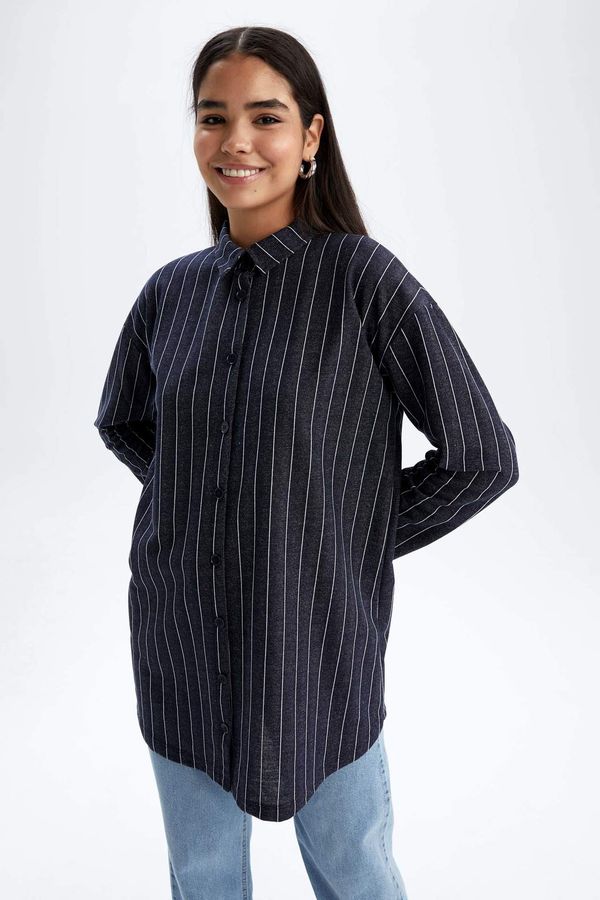 DEFACTO DEFACTO Thin Sweatshirt Fabric Regular Fit Long Sleeve Tunic