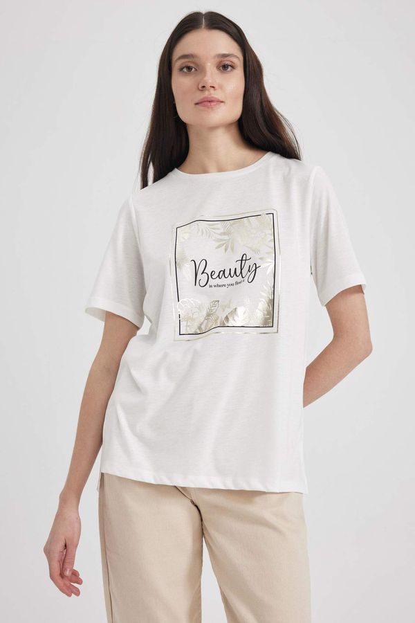 DEFACTO DEFACTO Traditional Relax Fit Crew Neck Short Sleeve T-Shirt