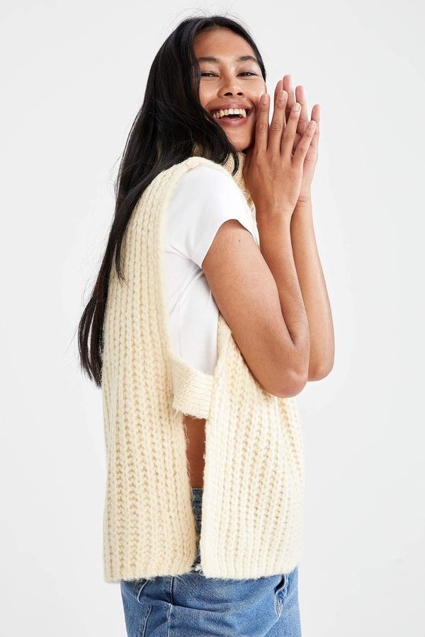 DEFACTO DEFACTO Turtlenecek Sleeveless Knitted Sweater