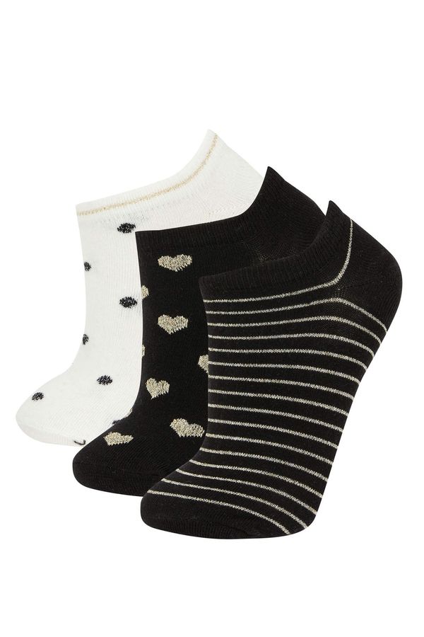 DEFACTO DEFACTO Women 3 Pack Cotton Booties Socks