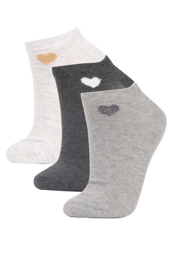 DEFACTO DEFACTO Women 3 Pack Cotton Booties Socks