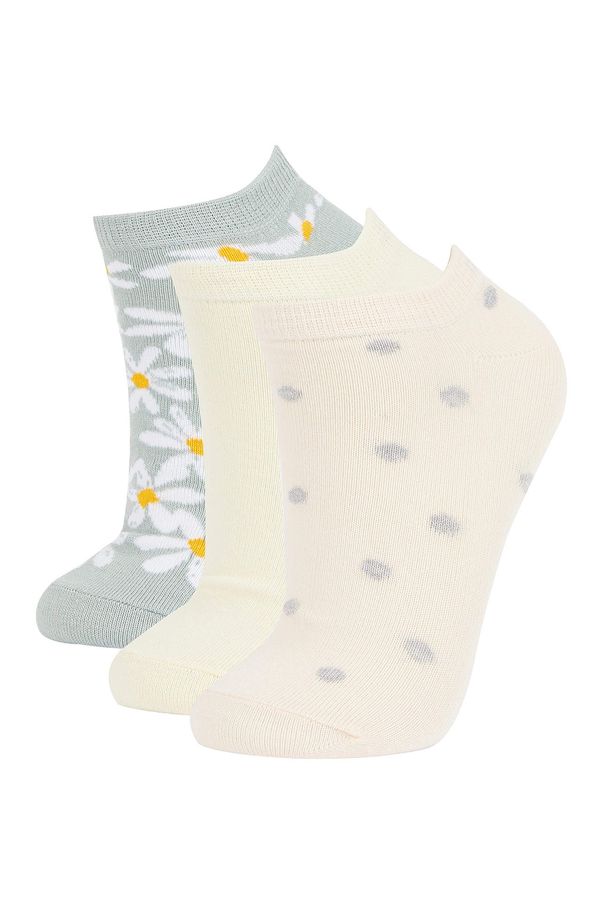 DEFACTO DEFACTO Women 3 Pack Cotton Booties Socks