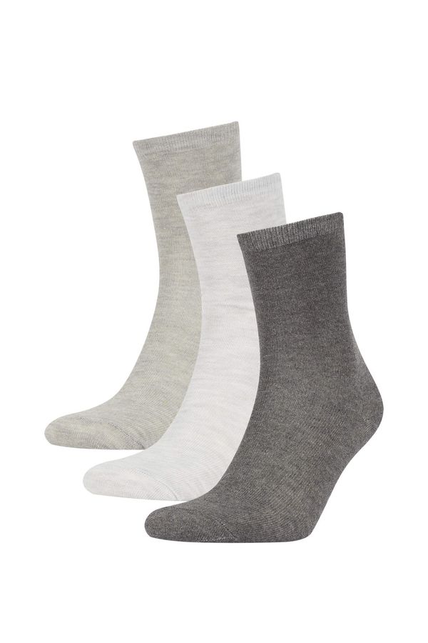 DEFACTO DEFACTO Women's Cotton 3 Pack Long Socks