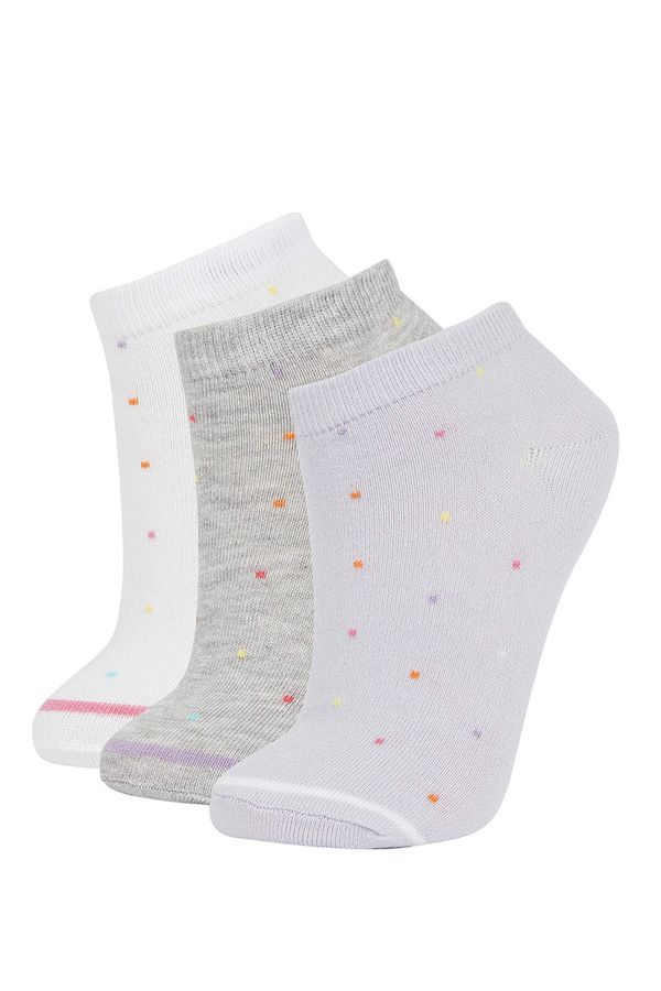 DEFACTO DEFACTO Women's Cotton 3 Pack Short Socks