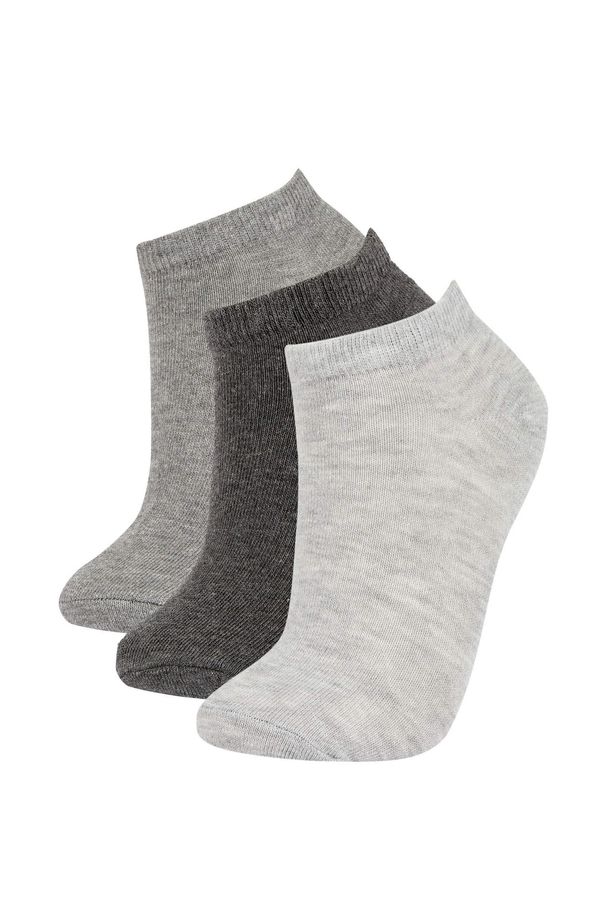 DEFACTO DEFACTO Women's Cotton 3 Pack Short Socks