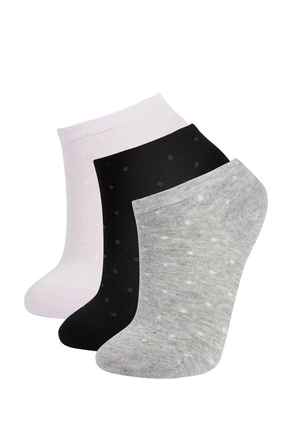 DEFACTO DEFACTO Women's Cotton 3 Pack Short Socks